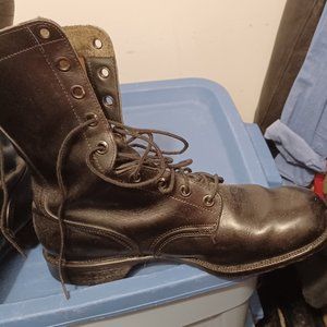 Genesco combat boots, size 11.5W, color Black